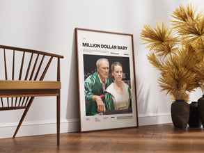 Million Dollar Baby Poster, Hilary Swank and Clint Eastwood Poster in Million Dollar Baby Print, Boxing Movie Wall Art Idea 4296564838