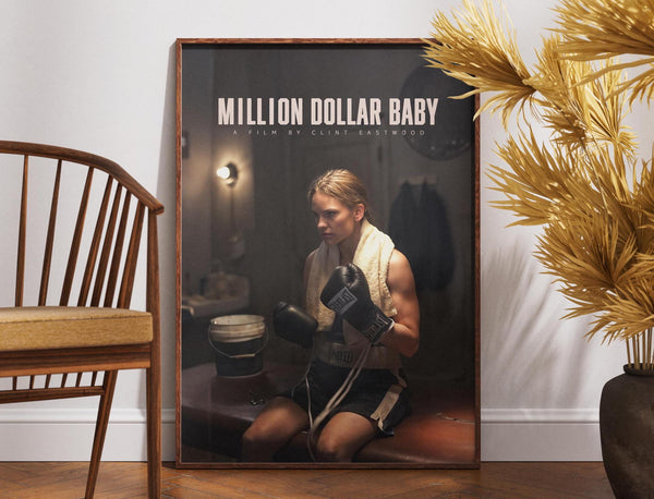 Million Dollar Baby Poster, Movie Poster, Wall Art, Retro Poster, Vintage Poster, Gift Idea, Clint Eastwood, Hilary Swank, Maggie Fitzgerald 1887851709