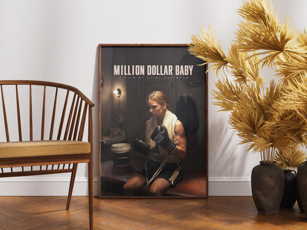 Million Dollar Baby ,Movie Poster, Wall Art Vintage Retro, Film Print, Clint Eastwood 1889641006