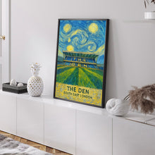 Millwall Football - The Den Illustrated Art Print - South London Present - Gift for Him - Teacher Gift
