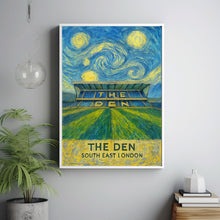 Millwall Football - The Den Illustrated Art Print - South London Present - Gift for Him - Teacher Gift
