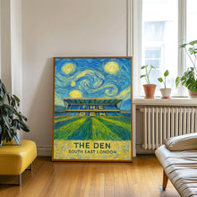 Millwall Football - The Den Illustrated Art Print - South London Present - Gift for Him - Teacher Gift