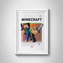 Minecraft Poster, Video Games Print, Gaming Room Poster, Classic Arcade Game Illustration, Gaming Wall Poster, Video Games Poster 1868156895