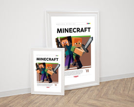 Minecraft Poster, Video Games Print, Gaming Room Poster, Classic Arcade Game Illustration, Gaming Wall Poster, Video Games Poster 1868156895