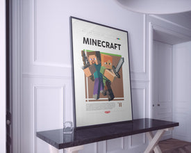 Minecraft Poster, Video Games Print, Gaming Room Poster, Classic Arcade Game Illustration, Gaming Wall Poster, Video Games Poster 1868156895