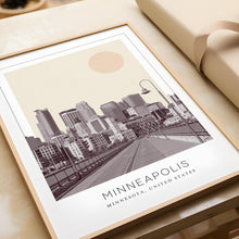 Minneapolis Poster Print, Minneapolis Travel Poster, Minneapolis Minimalistic Wall Art, Minneapolis, Minnesota, United States 1882436855