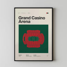 Minnesota Wild Poster, Grand Casino Arena Print, Mid Century Modern Hockey Poster, Spor-GG133V