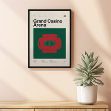 Minnesota Wild Poster, Grand Casino Arena Print, Mid Century Modern Hockey Poster, Spor-GG133V