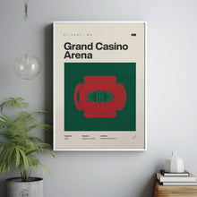 Minnesota Wild Poster, Grand Casino Arena Print, Mid Century Modern Hockey Poster, Spor-GG133V