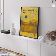Minute Maid Park Retro Poster, Astros Poster, Minimalist, Helvetica, Mid-Century Modern, Baseball Art, Baseball Stadium Poster, Houston