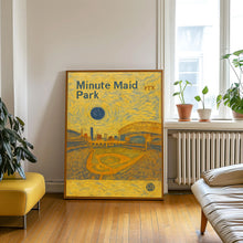 Minute Maid Park Retro Poster, Astros Poster, Minimalist, Helvetica, Mid-Century Modern, Baseball Art, Baseball Stadium Poster, Houston