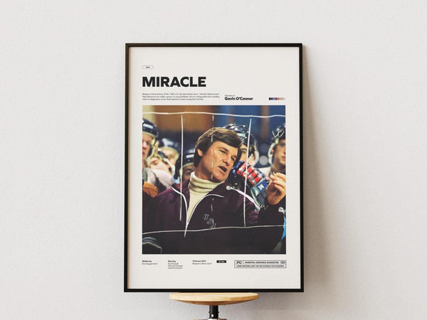 Miracle Poster, 1980 U.S. Olympic Hockey Team Film Poster, Kurt Russell Poster, Gavin O’Connor Film Miracle Print, Sport Movie Wall Decor 4362941137