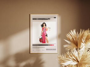 Miss Congeniality Poster, Sandra Bullock, Vintage Wall Art, Retro Movie 1890222066