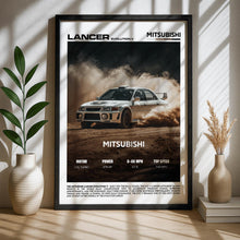 Mitsubishi Lancer Evo V Poster – JDM Rally Car Wall Art Print, Evo 5 Turbo Poster for Garage, Office or Living Room – Car Gift 4371078005