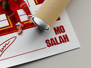 Mo Salah Poster Liverpool Red Football Print, Soccer Gift 4387728540 7728