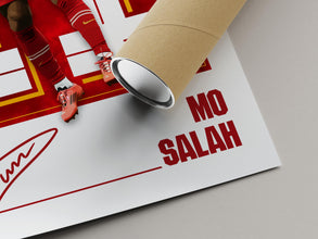 Mo Salah Poster Liverpool Red Football Print, Soccer Gift 4387728540