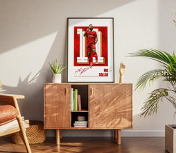 Mo Salah Poster Liverpool Red Football Print, Soccer Gift 4387728540 7728