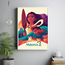 Moana 2 2024 Poster Art Print Movie Posters TV Posters Gift for Movie lovers 2