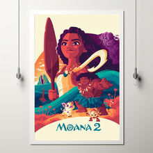 Moana 2 2024 Poster Art Print Movie Posters TV Posters Gift for Movie lovers 2