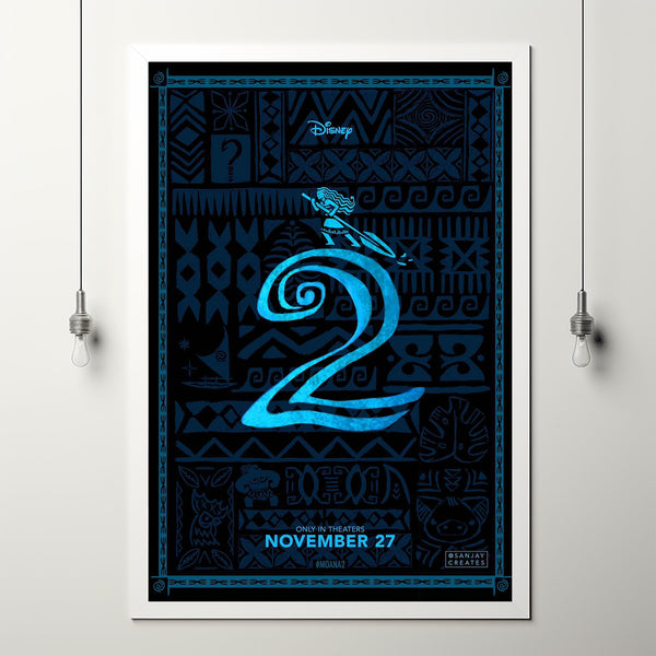 Moana 2 2024 Poster Art Print Movie Posters TV Posters Gift for Movie lovers 3