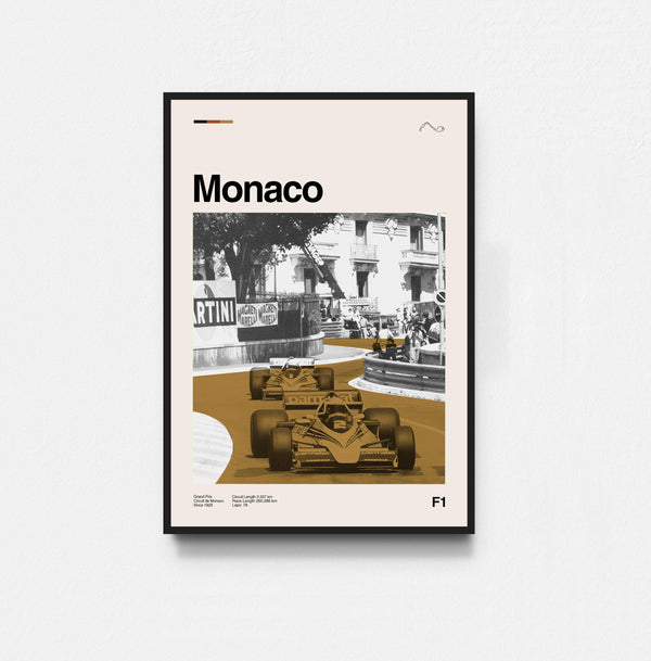 Monaco F1 Poster, Monaco Grand Prix Print, Formula 1 Poster, Midcentury Art, Minimalist Art, Retro Poster, Vintage Poster, Wall Decor 1797611768