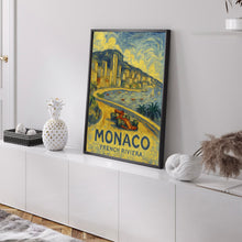 Monaco French Riviera Travel Print, French Riviera Wall Art, Custom City Travel Poster, Travel Home Decor, Birthday Present