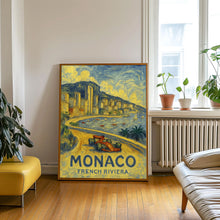 Monaco French Riviera Travel Print, French Riviera Wall Art, Custom City Travel Poster, Travel Home Decor, Birthday Present