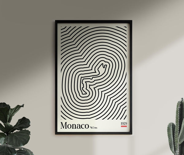 Monaco Grand Prix Car Poster Formula One Illustration (Minimalist Movie Poster 1203477461