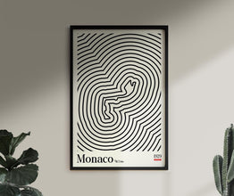 Monaco Grand Prix Car Poster Formula One Illustration (Minimalist Movie Poster 1203477461