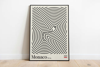 Monaco Grand Prix Car Poster Formula One Illustration (Minimalist Movie Poster 1203477461