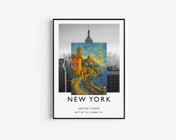 Monaco Watercolor Painting, French Riviera Wall Art, Formula One Poster, City Skyline Print, Travel Gift, Wall Decor, C30-955
