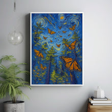 Monarch Butterfly Travel Poster - Mexico Wall Art Print, Illustration Poster, Artwork, Home & Office decor, Gift idea, Travel print