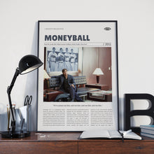 Moneyball, Bennett Miller, Retro Movie Poster, Custom Movie Poster 4421169370