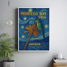 Montego Bay Colourful Travel Print - Travel Poster, Fashion Holiday, Trendy Retro Abstract Travel Art, Summer Destination, Jamaica Carribean