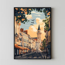 Montpellier Travel Poster Wall Art, Travel Print of Montpellier, Montpellier Art Lovers Gift