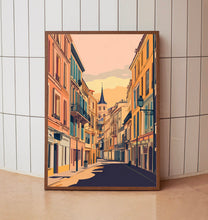 Montpellier Travel Poster Wall Art, Travel Print of Montpellier, Montpellier Art Lovers Gift 2