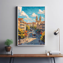Montpellier Travel Poster Wall Art, Travel Print of Montpellier, Montpellier Art Lovers Gift 3