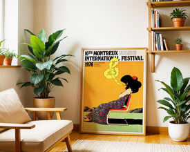 Montreux 1976, jazz festival original poster, downloadable HQ file ready to print instantly! 959851340