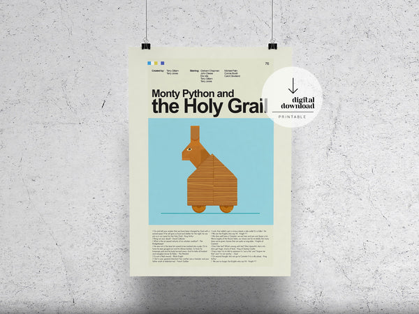 Monty Python and the Holy Grail  Minimalist Movie Poster 1455398763