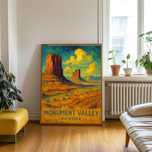 Monument Valley Arizona Travel Poster, Monument Valley Arizona Travel Poster Print, National Parks Wall Art, Navaja County Arizona