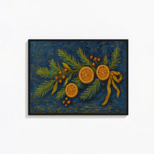 Moody Christmas Pine Branch Print Vintage Winter Wall Art