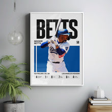 Mookie Betts #50 Poster Los Angeles Baseball Wall Art