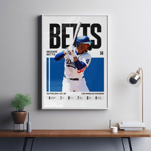 Mookie Betts #50 Poster Los Angeles Baseball Wall Art