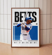 Mookie Betts #50 Poster Los Angeles Baseball Wall Art