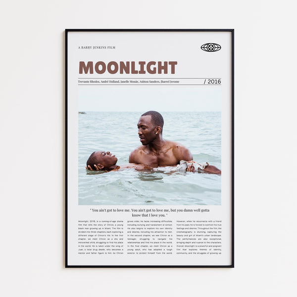 Moonlight, Barry Jenkins, Retro Movie Poster, Custom Movie Poster 4421170761