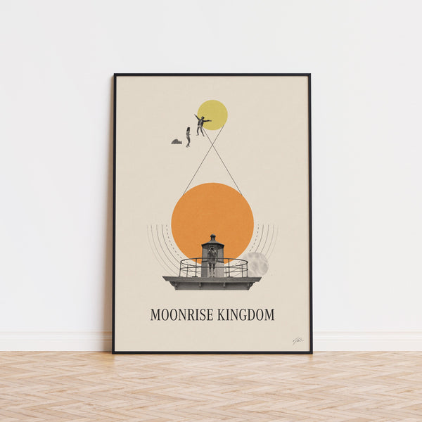 Moonrise Kingdom Inspired Movie Poster  Mid Century Modern Vintage Movie Poster  Retro Movie Print  Wall Decor 1430716940