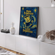 More Espresso Less Depresso Retro Kitchen Print, Retro Character Poster, Funny Trendy Cofffe Print, Retro Cafe Art, Coffee Modern Retro Art
