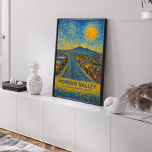 Moreno Valley Poster Print, Moreno Valley Travel Poster, Moreno Valley Van Gogh Style Wall Art, Moreno Valley, California, United States