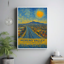 Moreno Valley Poster Print, Moreno Valley Travel Poster, Moreno Valley Van Gogh Style Wall Art, Moreno Valley, California, United States