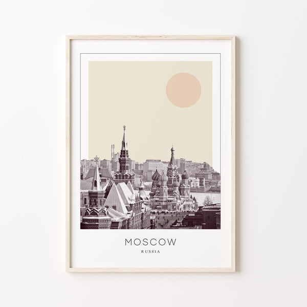 Moscow Poster Print, Moscow Travel Poster, Moscow Minimalistic Wall Art, Moscow, Russia 1868249672